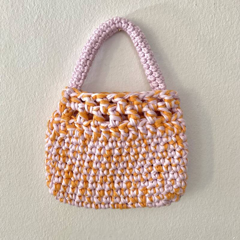 Mini Tasche Gehäkelt Aus Recycling Garn Mini Tasche Gehäkelt Aus Recycling Garn von FlaushArt