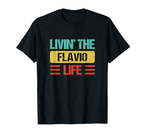 Flavio Vorname T-Shirts & Geschenke - Klassisch - Unisex - Erwachsene, Kinder - Schwarz - Klein - T-Shirt Flavio Vorname T-Shirts & Geschenke - Klassisch - Unisex - Erwachsene, Kinder - Schwarz - Klein - T-Shirt von Flavio Vorname T-Shirts & Geschenke