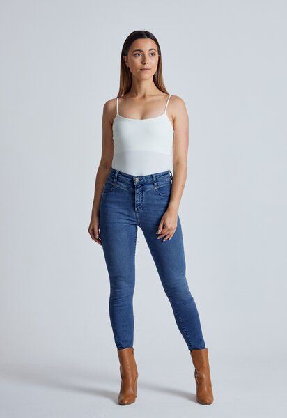Flax and Loom High Waist Skinny Jeans Modell: Nina von Flax and Loom