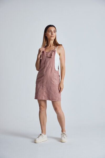 Flax and Loom Leinen Latzkleid Peggy von Flax and Loom