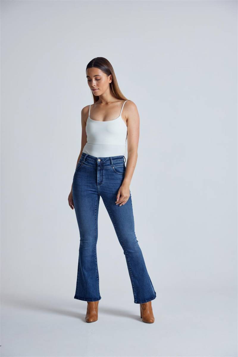 Schlaghose High Waist Skinny Modell: Mavis von Flax and Loom