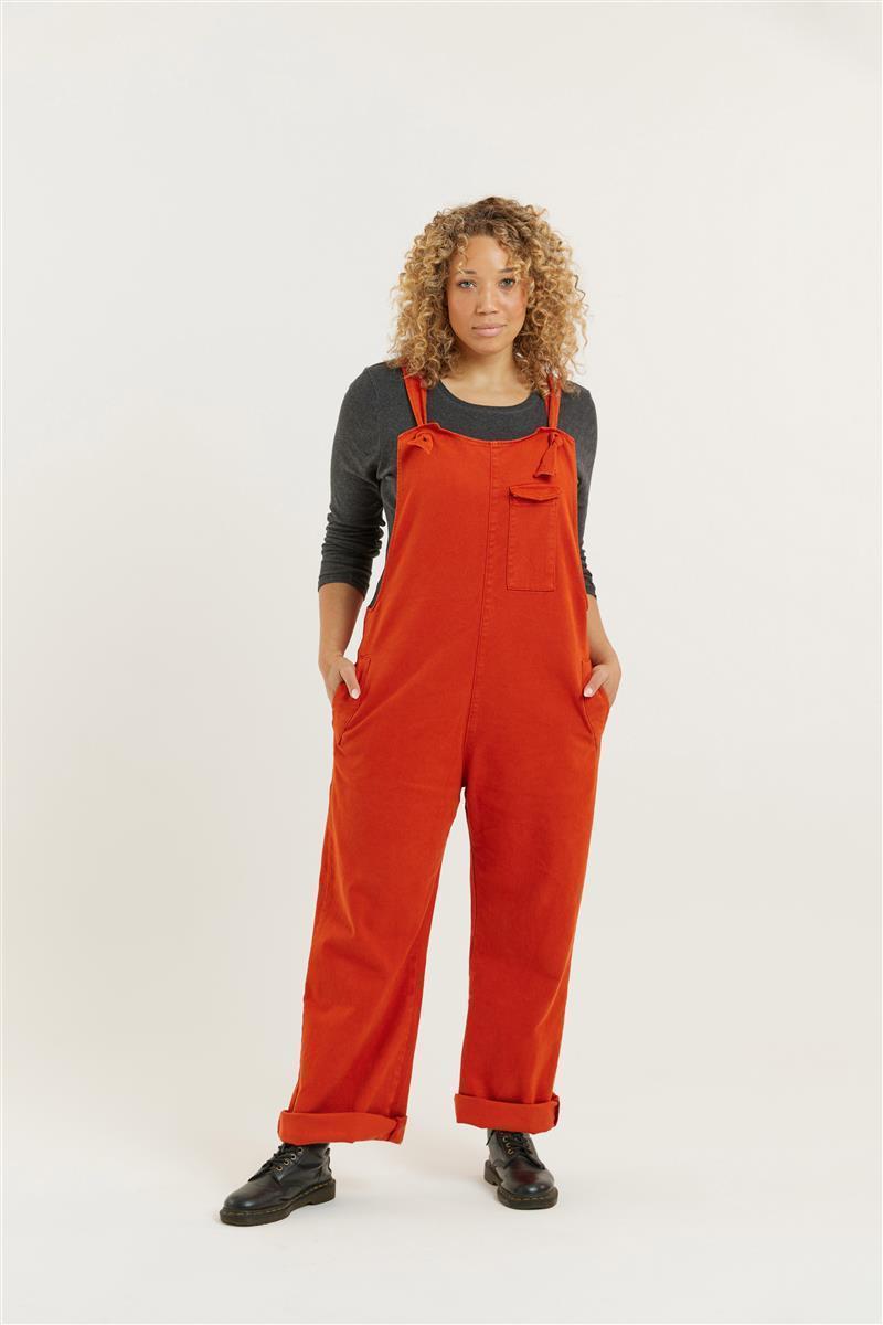 Tencel Relaxed Fit Latzhose Modell: Lou-Barker von Flax and Loom