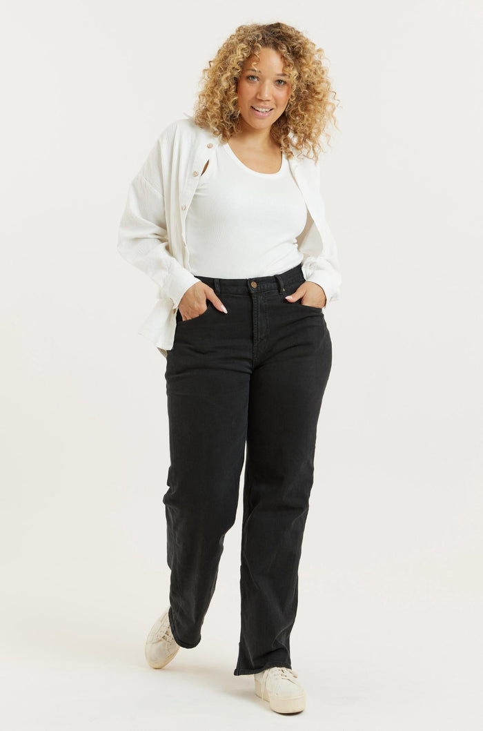 Wide Leg Jeans Modell: Etta von Flax and Loom