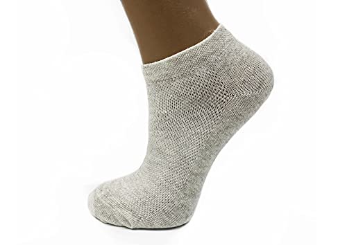 Damen Flachs Leinen Knöchelsocken Schnelltrocknend Fein gemacht Mesh Strick - - Medium von FlaxSox