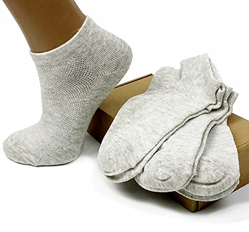 Kurze, schnell-trocknende, dünne Socken aus Leinen/Flachs mit Maschenmuster für Frauen - - X-Large von FlaxSox