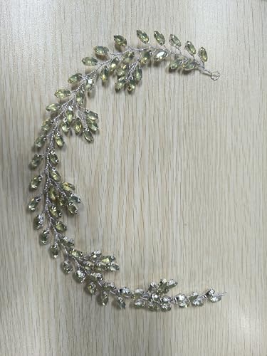 Flayem Brautschmuck Haarkamm Hochzeit Kristallverzierung Silberfarbene Eleganter von Flayem