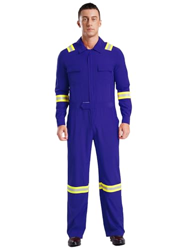Fldy Herren Arbeitsoverall Reflektierend Kombi Overall Jumpsuit Mit 4 Taschen Mechanisch Handwerker Werkstatt Anzug Arbeitskleidung Blau L Fldy Herren Arbeitsoverall Reflektierend Kombi Overall Jumpsuit Mit 4 Taschen Mechanisch Handwerker Werkstatt Anzug Arbeitskleidung Blau L von Fldy