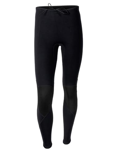Fldy Herren Neopren Hose 3mm Lang Taucheranzug Hose Zum Schnorcheln Schwimmen Surfen Kanufahren Schwarz 3XL von Fldy