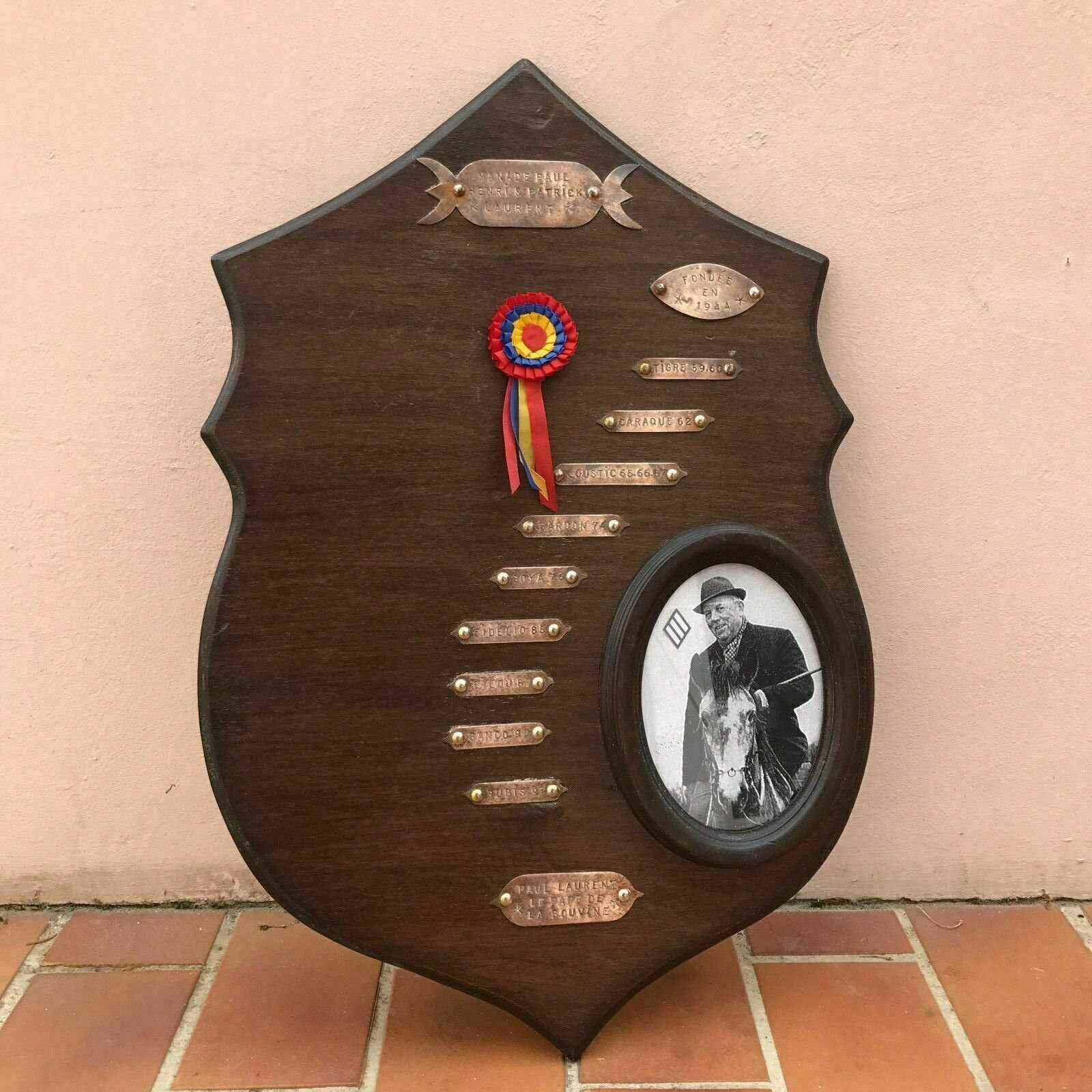 Ausgezeichnete Vintage Trophäe Eines Tauromaquia Camargue Frankreichs 1503201736 Ausgezeichnete Vintage Trophäe Eines Tauromaquia Camargue Frankreichs 1503201736 von Fleamarketfrance