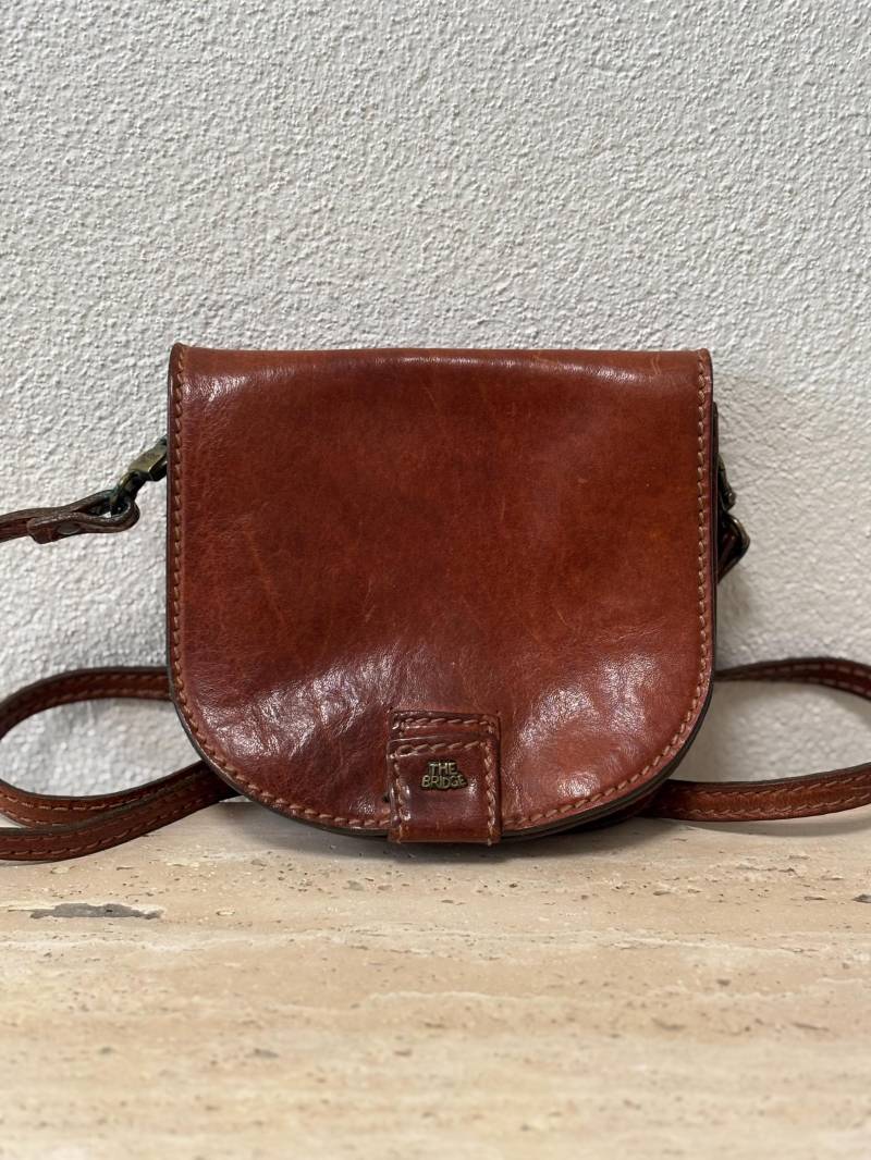 The Bridge Vintage Leder Handtasche Umhängetasche 1980 Crossbody Braun The Bridge Vintage Leder Handtasche Umhängetasche 1980 Crossbody Braun von FleasSchatz
