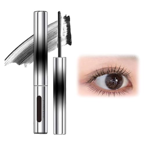 Fledimo 3D Curling Wimpernbügeleisen Mascara, Puppe Wimperntusche, Puppeneisenbürste Mascara, Puppe Eisen Mascara, Puppe Lockenstab Mascara, Puppe - 3D Curling Wimpernbügeleisen Mascara, Wasserdicht, von Fledimo