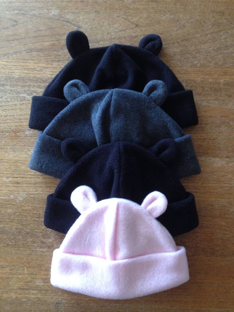 Fleece Bär Ohren Mütze Säuglinge, Kinder & Erwachsene Größen von FleeceStudio