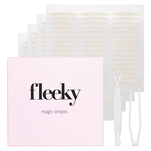 fleeky Schlupflider Stripes Magic - unsichtbare Augenlider Stripes zum Schlupflider-Lifting ganz ohne OP, eyelid tape, Doppel-Schluplid Aufkleber zu Kaschierung (M) von Fleeky Brow