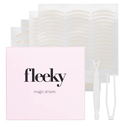 fleeky Schlupflider Stripes Magic - unsichtbare Augenlider Stripes zum Schlupflider-Lifting ganz ohne OP, eyelid tape, Doppel-Schluplid Aufkleber zu Kaschierung (Mix) von Fleeky Brow