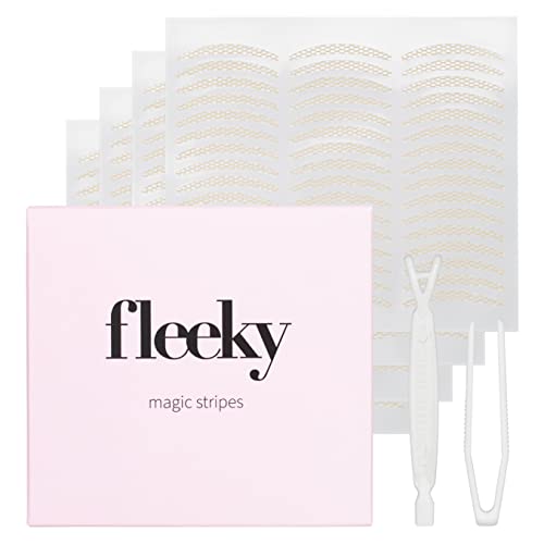 fleeky Schlupflider Stripes Magic - unsichtbare Augenlider Stripes zum Schlupflider-Lifting ganz ohne OP, eyelid tape, Doppel-Schluplid Aufkleber zu Kaschierung (S) von Fleeky Brow