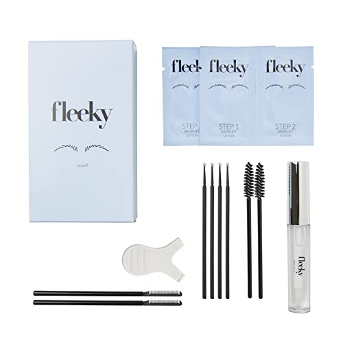 Augenbrauen Lifting Set | Browlift Kit | Studioqualität at Home Brow Lifting | Vegan Tierversuchsfrei | Augenbrauen Laminierung Set | DIY Brow Lifting | Geschenke für Frauen (Mini) von Fleeky