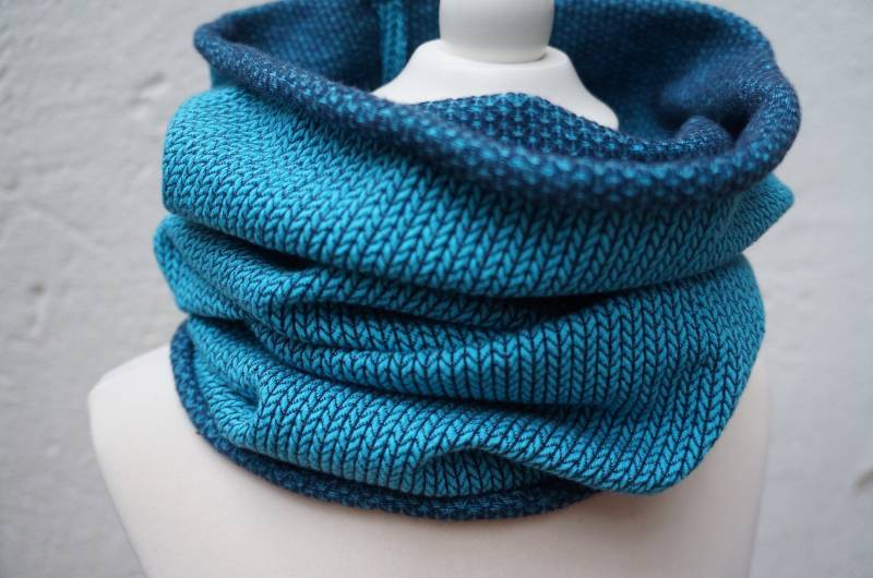 Halssocke Bio Schlauchschal, Multifunktionstuch Herren Damen Türkis von FleerlingDesign
