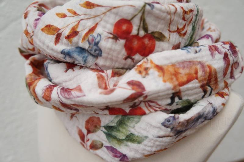 Loop Fuchs Hase Musselin von FleerlingDesign