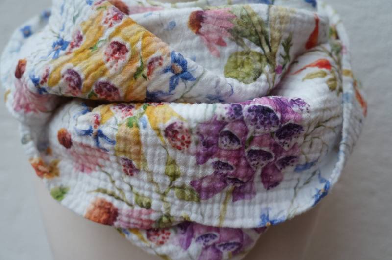 Loop Musselin Damen Blumen von FleerlingDesign