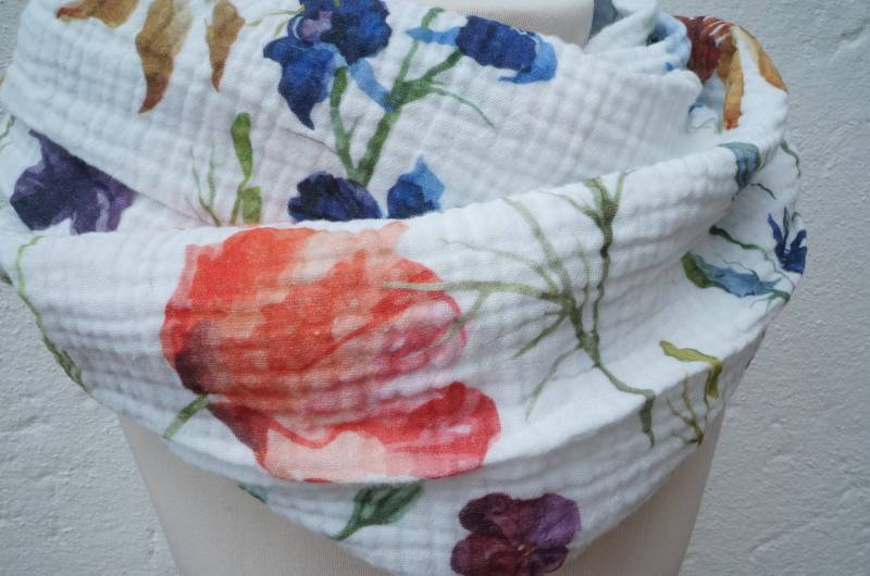Loopschal Damen Mohn von FleerlingDesign