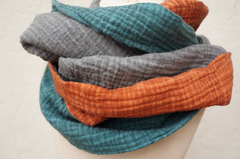 Loopschal Damen Musselin Mehrfarbig von FleerlingDesign