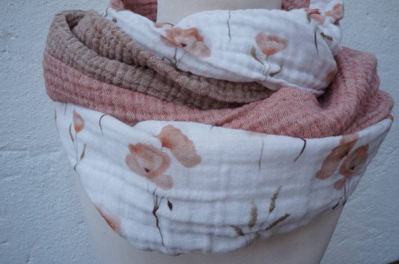 Loopschal Mohn Damen Mädchen von FleerlingDesign