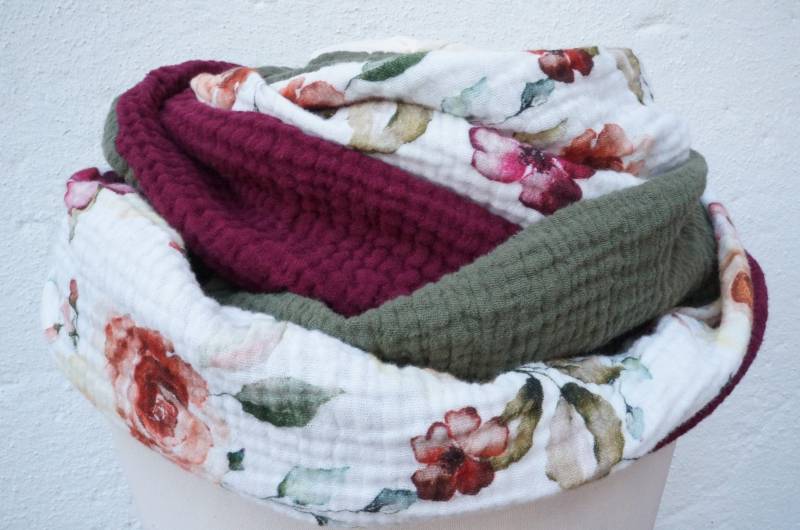 Loopschal Rosen Damen Mädchen von FleerlingDesign