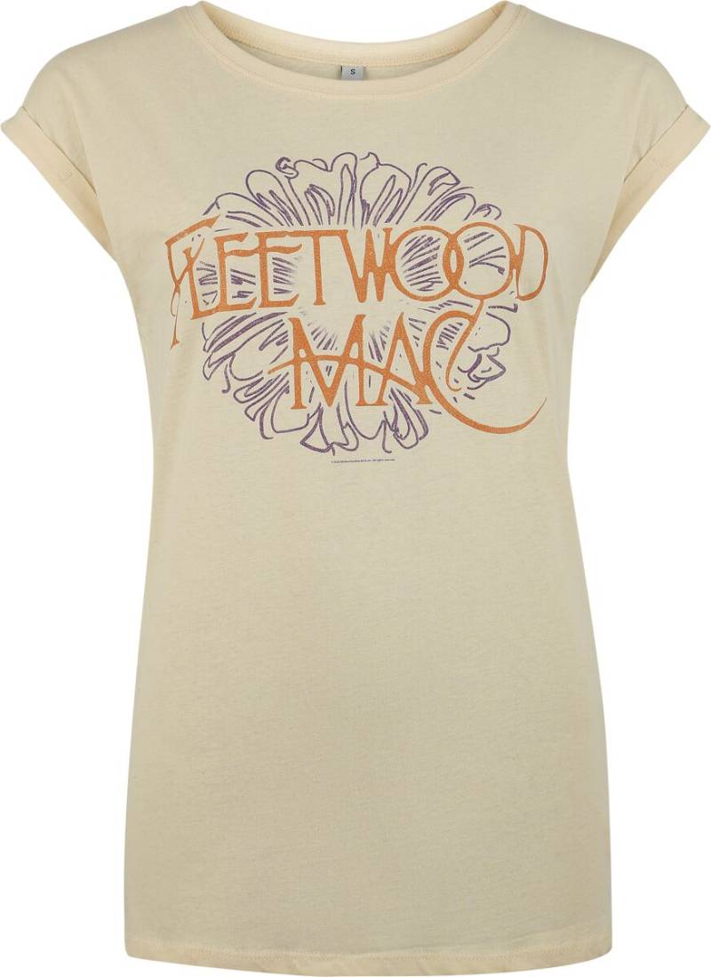 Fleetwood Mac Flower Logo T-Shirt sand in XXL von Fleetwood Mac