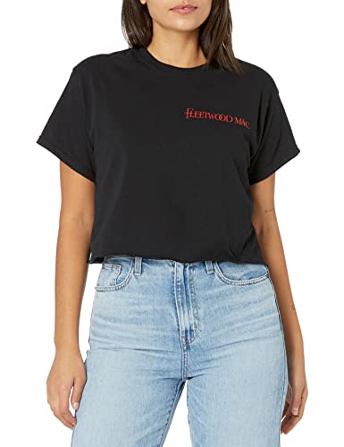 Fleetwood Mac Unisex-Erwachsene Official on Tour Cropped T-Shirt, schwarz, X-Groß von Fleetwood Mac