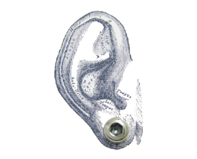 T20 Torx Schraubenkopf Ohrstecker in Poliertem Sterling Silber Für Männer Und Frauen. Unisex Silber Ohrstecker. Silberne Torx-Schraube von FleschShop