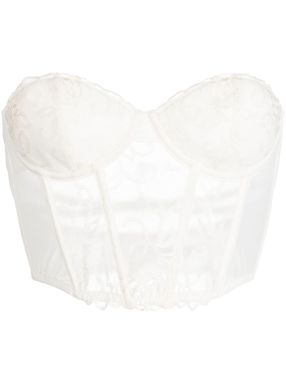 Fleur Du Mal Bella Bustier - Weiß von Fleur Du Mal