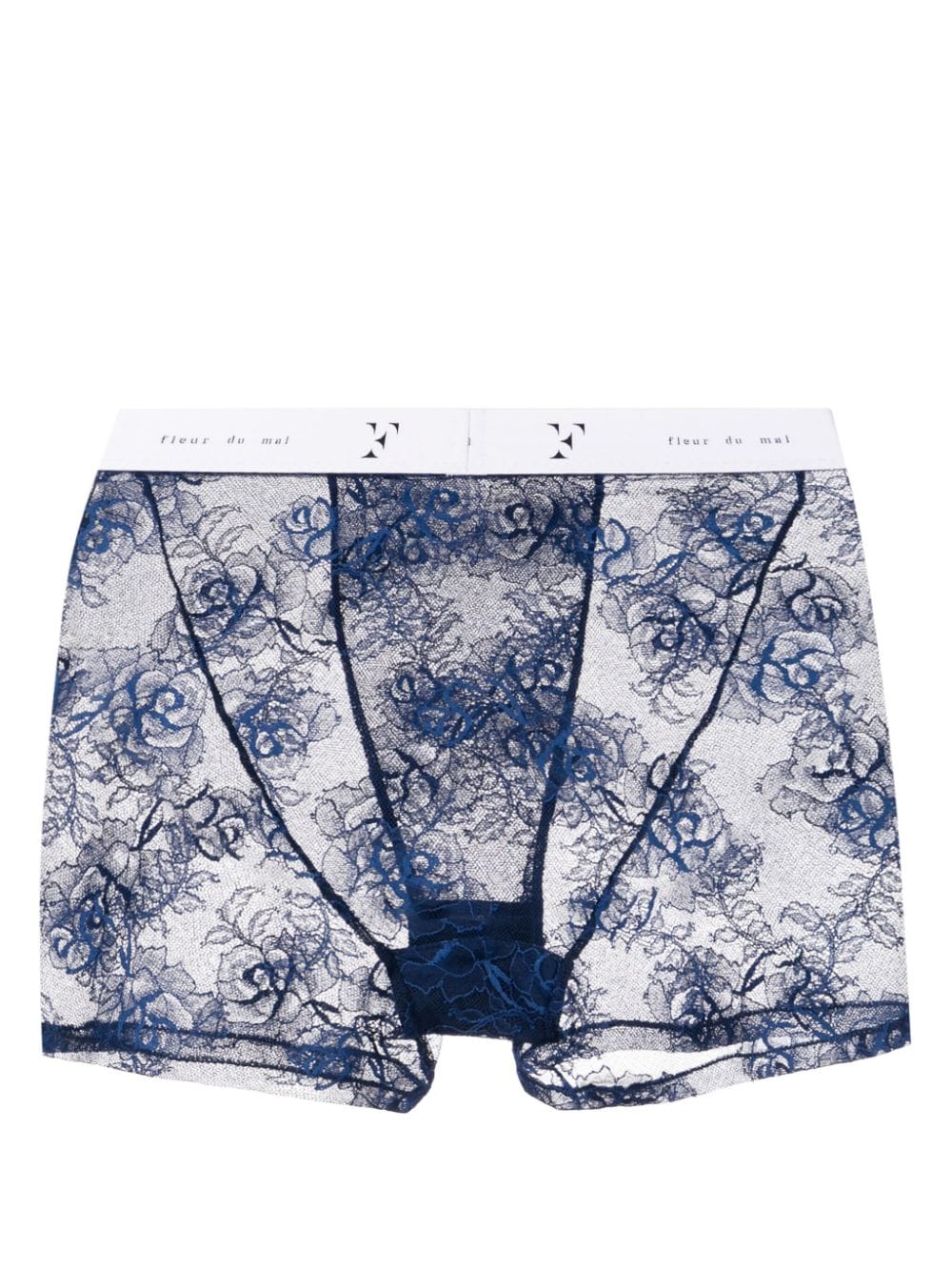 Fleur Du Mal Bouquet Shorts - Blau von Fleur Du Mal