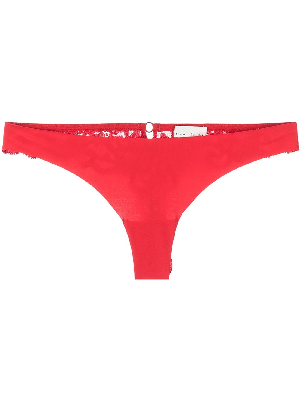 Fleur Du Mal Charlotte Tanga mit Spitze - Rot von Fleur Du Mal