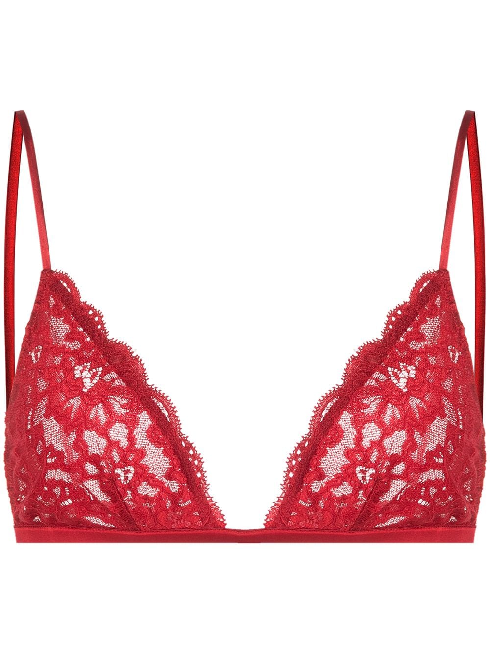 Fleur Du Mal Charlotte Triangel-BH - Rot von Fleur Du Mal