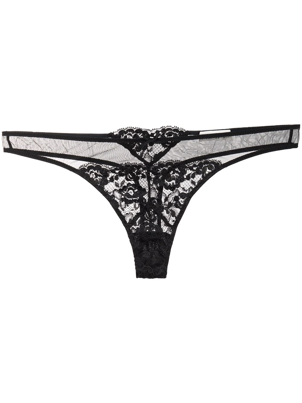 Fleur Du Mal Foxy String - Schwarz von Fleur Du Mal