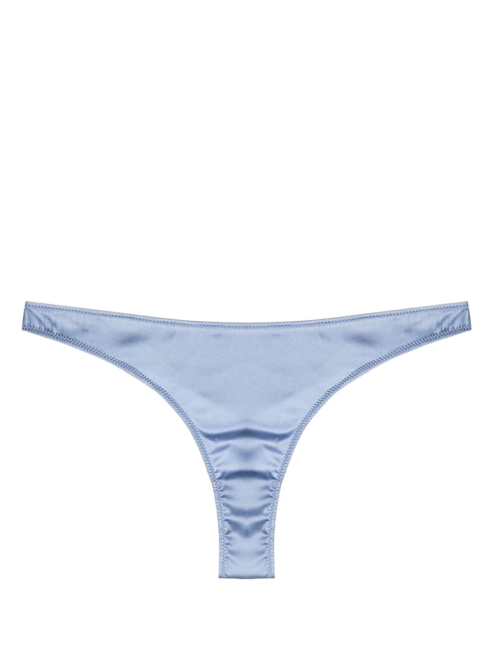 Fleur Du Mal Luxe String - Blau von Fleur Du Mal