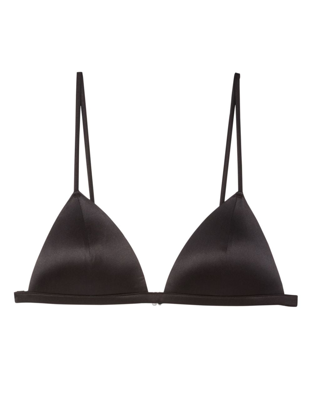 Fleur Du Mal Luxe Satin-BH - Schwarz von Fleur Du Mal