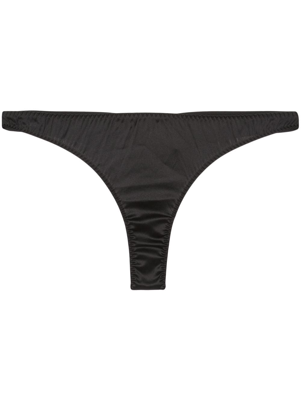 Fleur Du Mal 'Luxe' Tanga - Schwarz von Fleur Du Mal