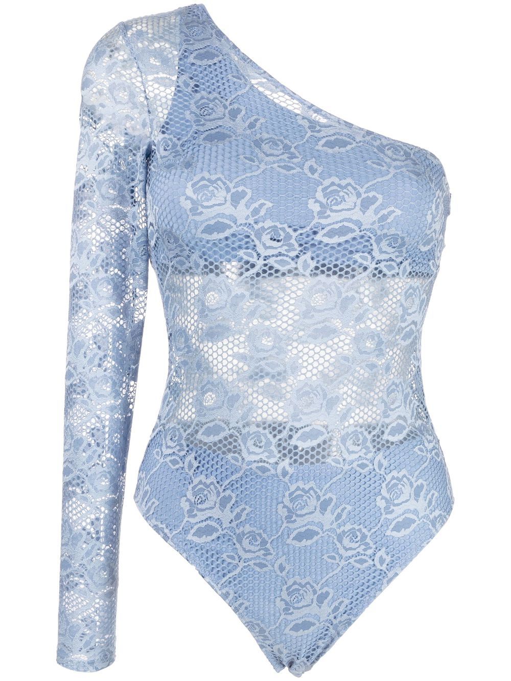 Fleur Du Mal Rosalia Spitzenbody - Blau von Fleur Du Mal