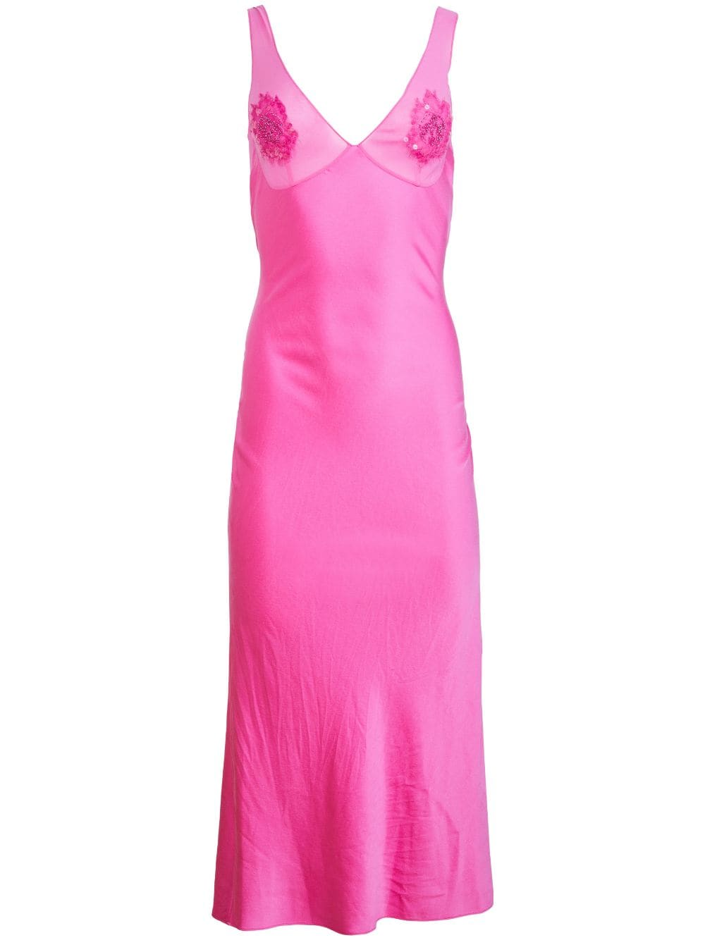 Fleur Du Mal Slipkleid mit Pailletten - Rosa von Fleur Du Mal