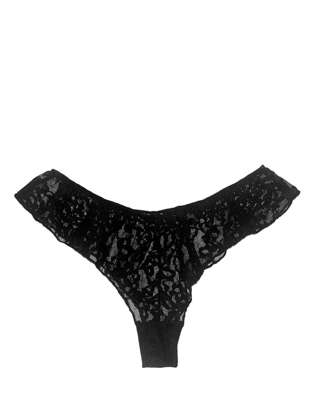 Fleur Du Mal Venus Slip mit Spitze - Schwarz von Fleur Du Mal