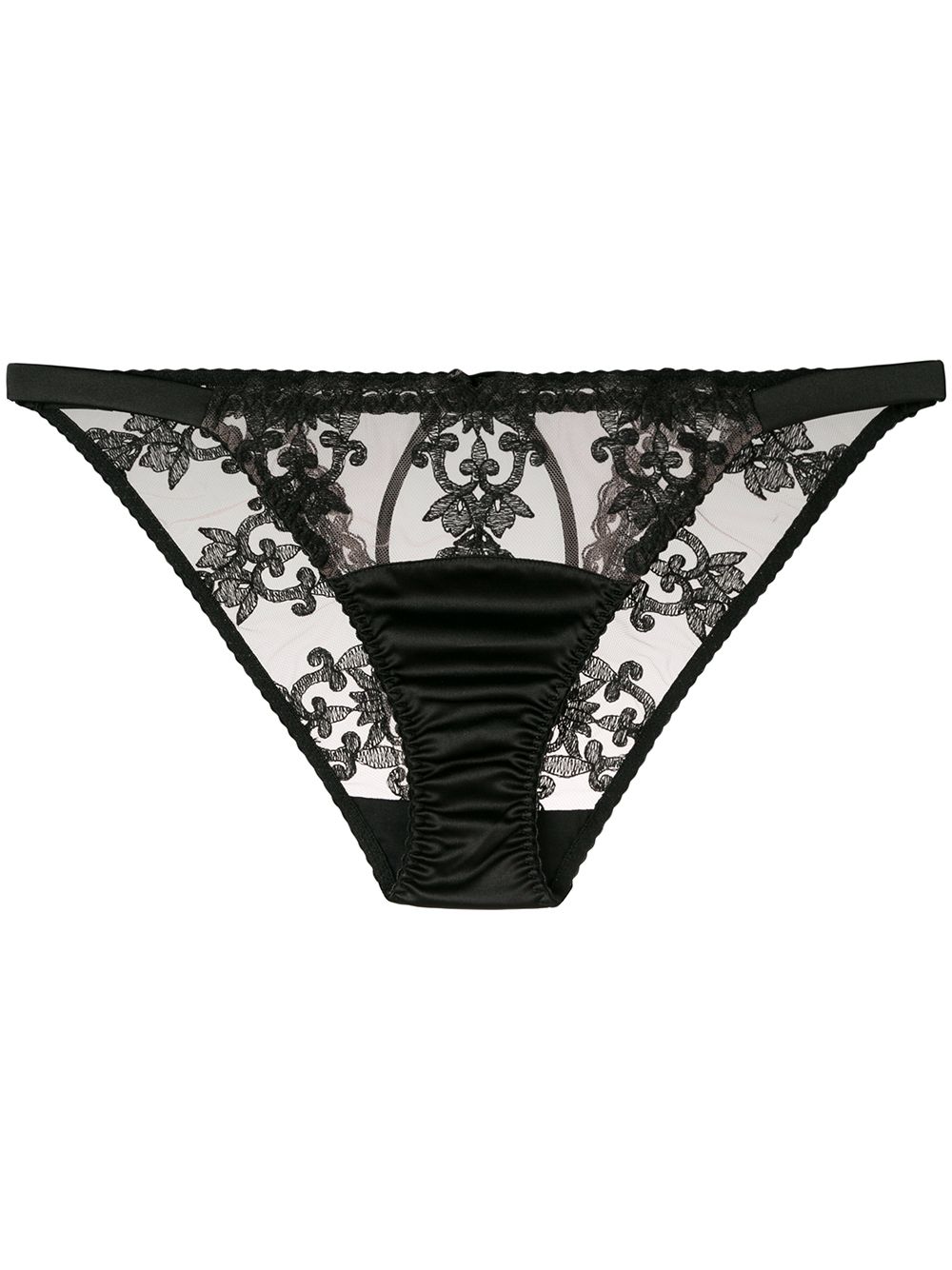 Fleur Of England 'Onyx Ouvert' Slip - Schwarz von Fleur Of England