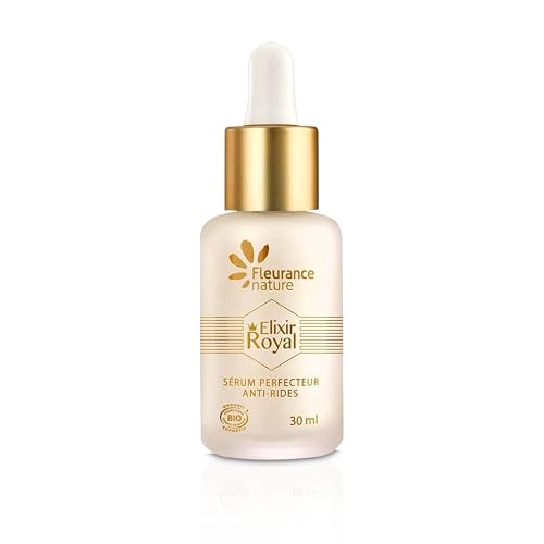 Fleurance Nature - Elixir Royal-Serum Perfecteur Anti-Falten Bio - Kosmetik zertifiziert Bio Cosmos Ecocert- Gesichtspflege gegen Falten für Damen - Serum Hyaluronsäure Gesicht Bio- 21192 von Fleurance Nature
