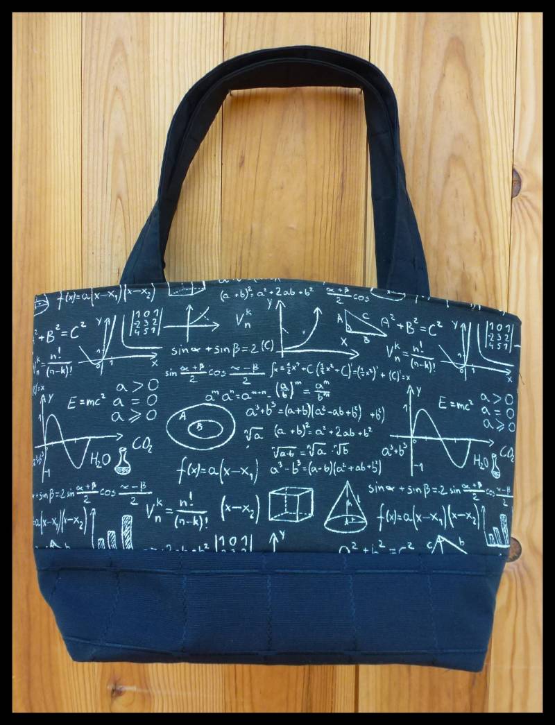 Große Canvas-Tragetasche „Ich Liebe Mathematik" von FleurdeLinBoutique