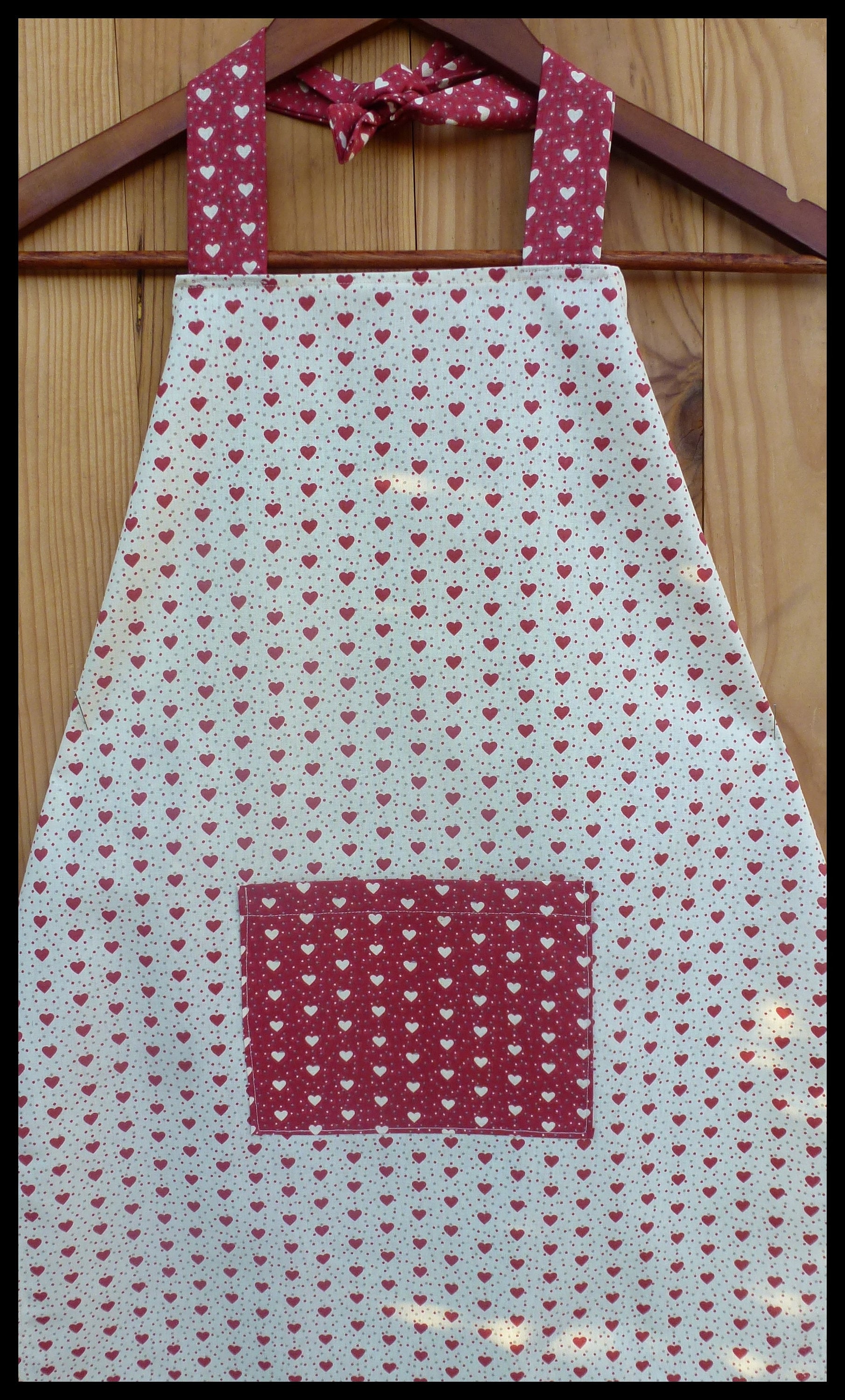 Küchenschürze „Meine Kleinen Herzen" Für Kinder Von 6 Bis 10 Jahren von FleurdeLinBoutique