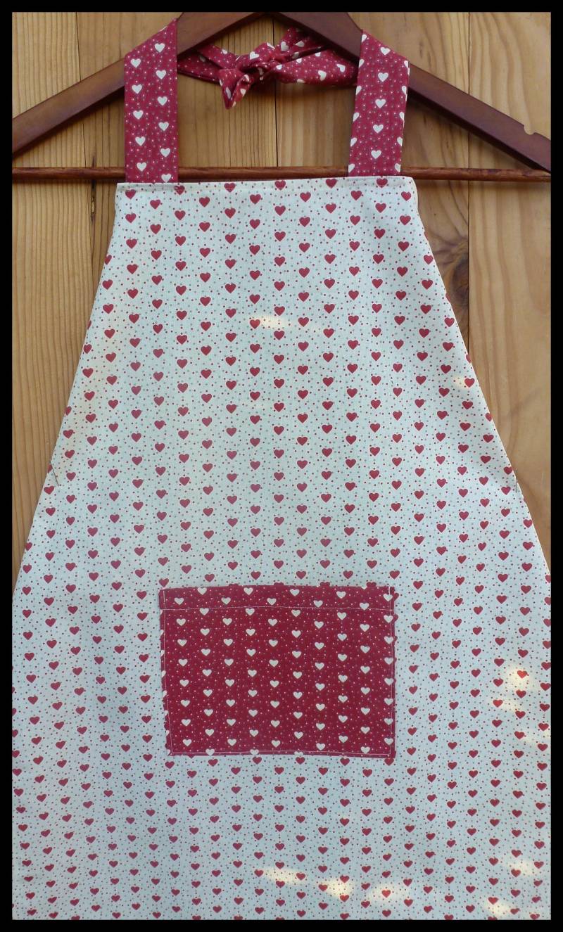 Küchenschürze „Meine Kleinen Herzen" Für Kinder Von 6 Bis 10 Jahren von FleurdeLinBoutique