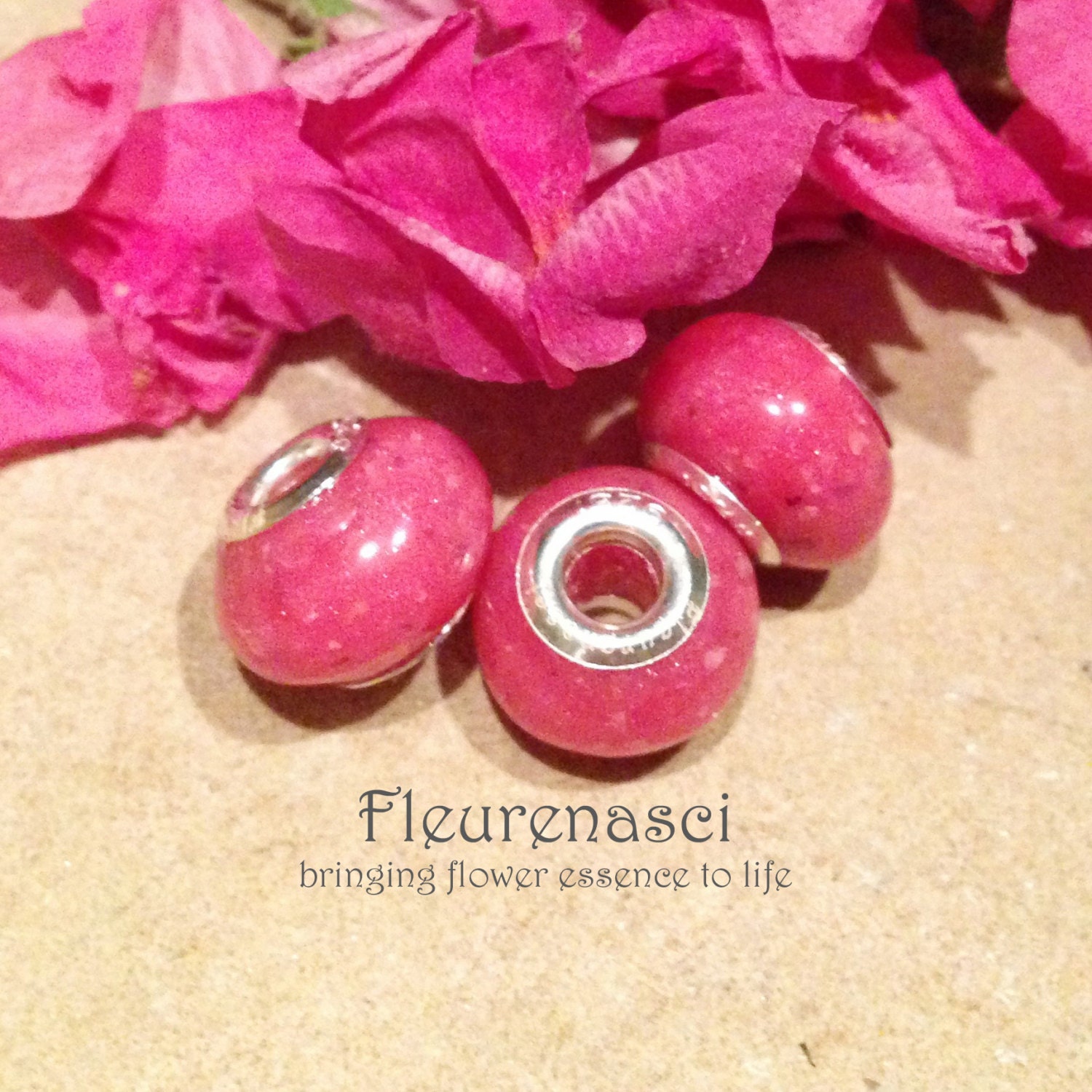 Blume Blütenblatt Bead 11 Mm W/sterling Silber Ösen #1Fbg ~ Sonderanfertigung Bestellformular Erforderlich von Fleurenasci