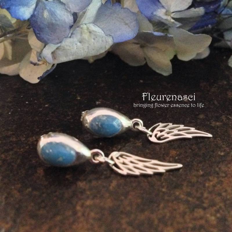 Blume Blütenblatt Bead Lünette Post Angel Wing Ohrhanger - 13Er-W ~ Sonderanfertigung von Fleurenasci