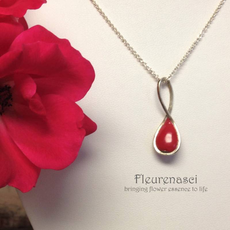 Blume Blütenblatt Bead Unendlichkeit Anhänger Sterling Silber Halskette - 14P Sonderanfertigung von Fleurenasci