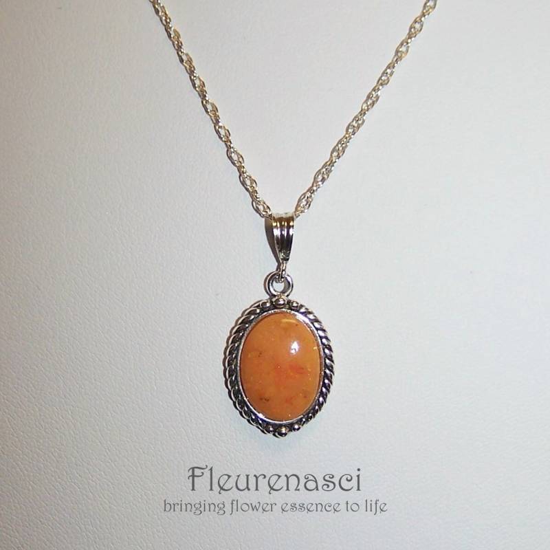 Blume Blütenblatt Perlen Oval Seil Anhänger Sterling Silber Halskette #2 P ~ Sonderanfertigung Bestellformular Erforderlich von Fleurenasci